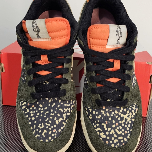 Used No Box,Size 7.5 - Nike Dunk SE Low Gone Fishing - Rainbow Trout - Picture 3 of 9